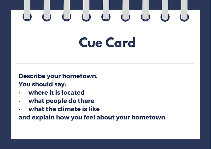 hometown cue card