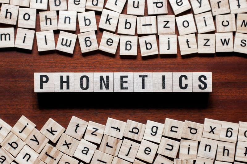 phonetics word concept cubes 146502898