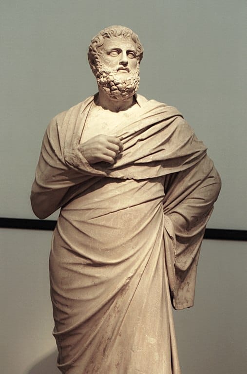 Sophocles marble statue