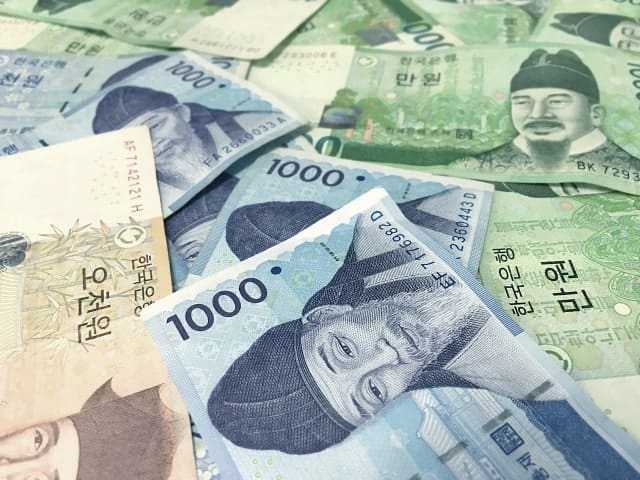 Korean money Counting