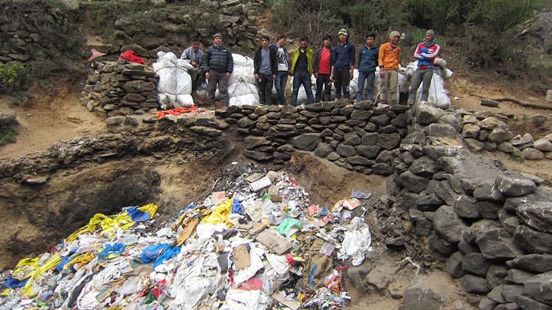 Sagarmatha Pollution Control Committee Garbage Mt Everest